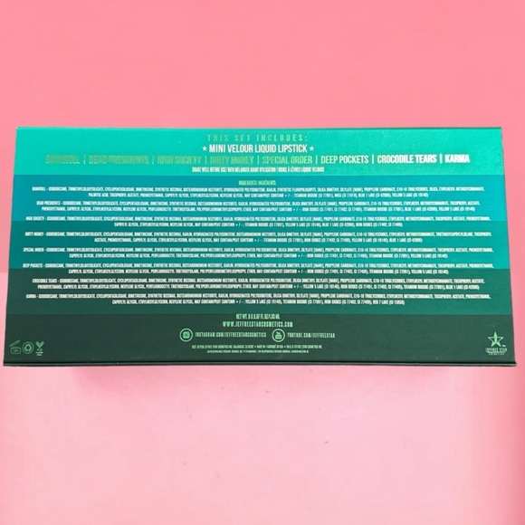 Jeffree Star Money Honey Lip MiniVault of Velour Liquid Lipsticks - Picture 4 of 6